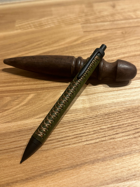 革軸ペン プエブロレザー カルロ・バダラッシ社 加藤金属 KATO202 本革 革軸ペン プエブロレザー カルロ・バダラッシ 加藤金属 KATO202 ペン