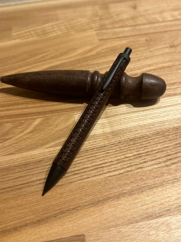 革軸ペン マルゴーレザー 本革 加藤金属 ペン・筆記用具 246Leather