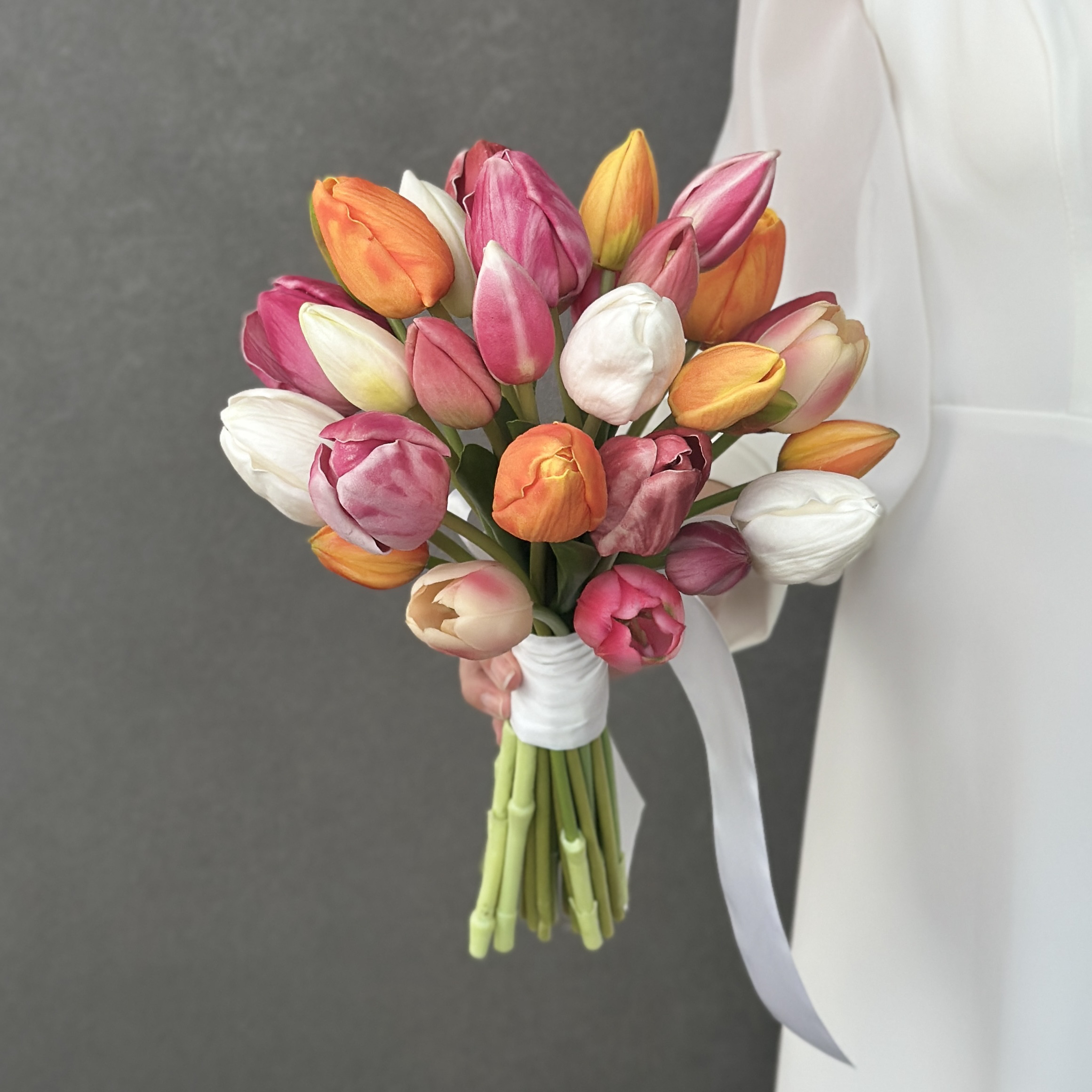 【受注生産・10日以内の発送】カラフル　チューリップブーケ