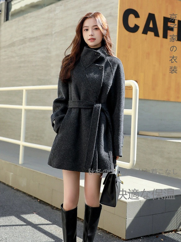 #旅行#小人数#贈り物#若いリバーシブルカシミヤコート女2025秋冬新作高級感大ブランド着やせウールコート