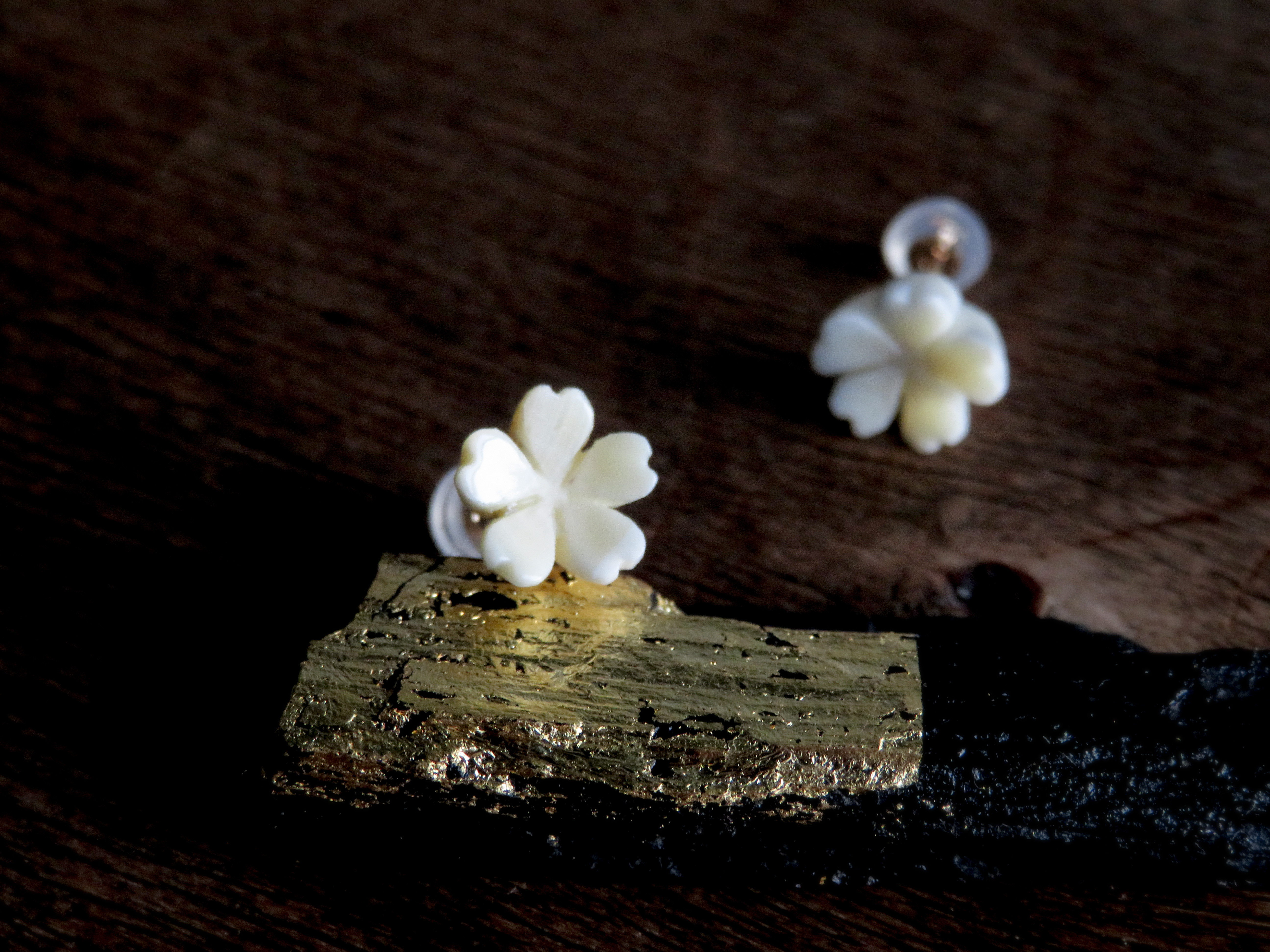 K10 桜 simple：Makkoh：stud earrings