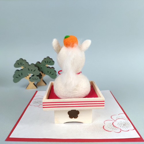 月　お正月飾り　羊毛フェルト ちまちま羊毛フェルト＃36 門松の作り方 お正月飾り - YouTube