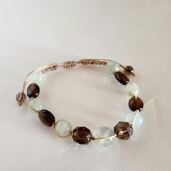 ブルーオパールペトリファイドウッド ピアス（フック・チェーン） ぬち