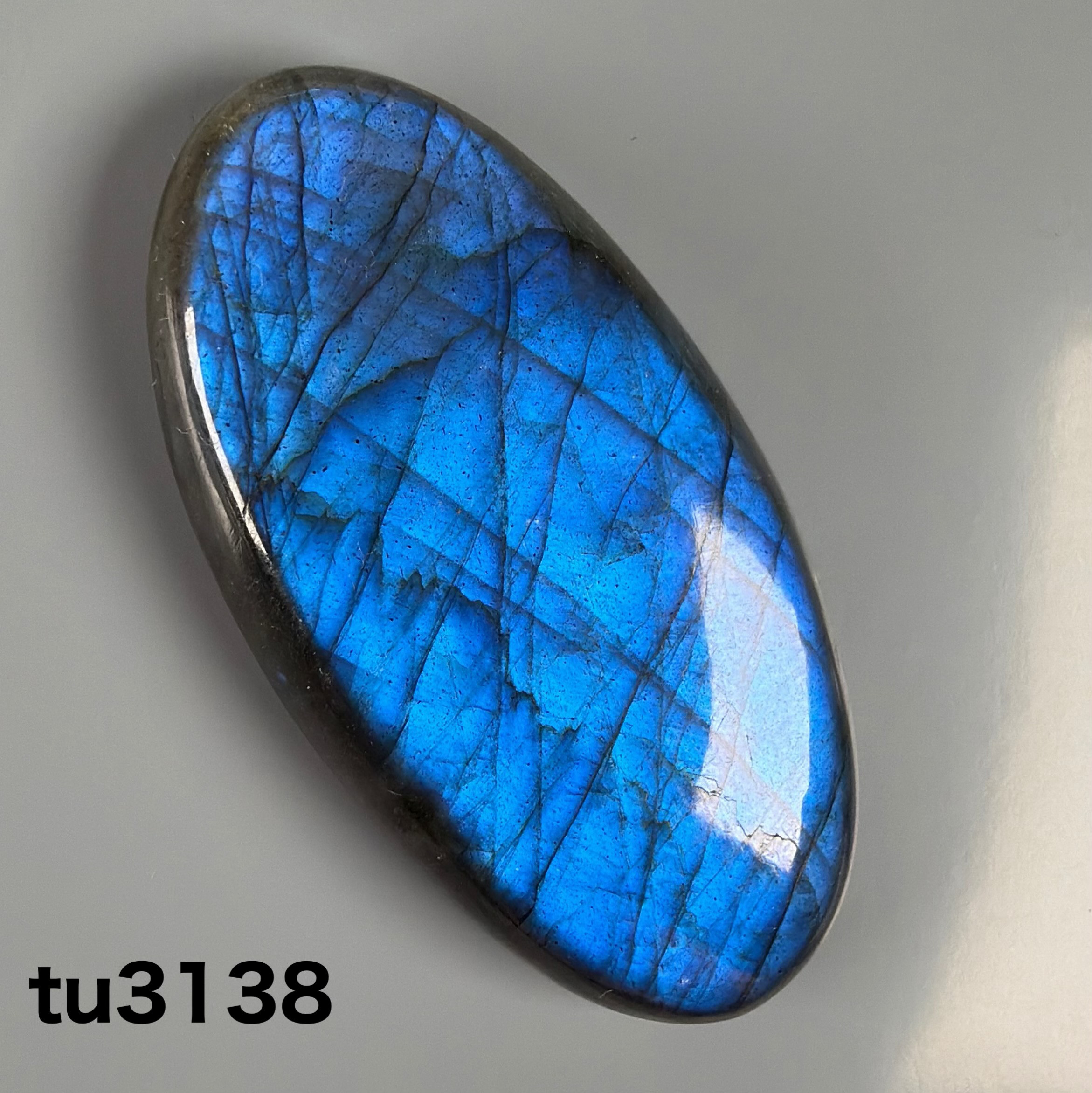 ロイヤルブルー ラブラドライト 4A+クラス 43ミリルース Tu3138