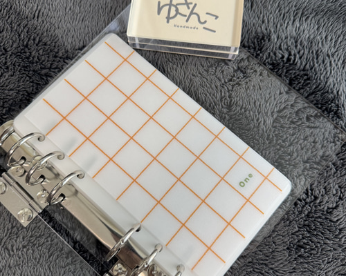 【コメント必須】 ¥5,000 バインダー カバー saving savingリフィル【しかく オレンジ】 その他雑貨 ゆきんこ 通販