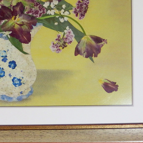 個展出品作 押花 額付き 在庫処分バザール みずの森 押し花アートの作品展｜草津市