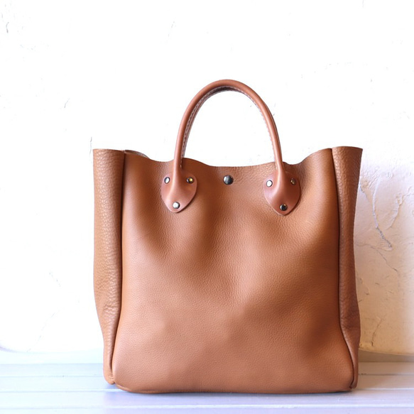 やまざる大容量 A４対応 トートバッグ 本革 やわらか肉厚 10102 大容量 A4対応 トートバッグ シュリンクレザー 本革 やわらか肉厚