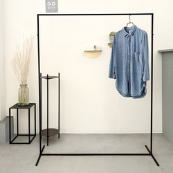 z*a様 アイアンラック完成品 ハンガーラック アイアン 鉄製 インダストリアル 完成品 スリム 4