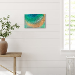 アートパネル  なも無い島　ムーンビーチエメラルドの海　波紋の穏やかな海　タイプE 3枚目の画像