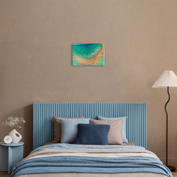 アートパネル  なも無い島　ムーンビーチエメラルドの海　波紋の穏やかな海　タイプE 9枚目の画像