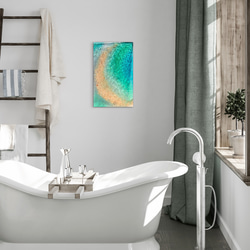 アートパネル  なも無い島　ムーンビーチエメラルドの海　波紋の穏やかな海　タイプE 7枚目の画像