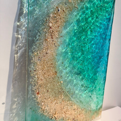 アートパネル  なも無い島　ムーンビーチエメラルドの海　波紋の穏やかな海　タイプE 12枚目の画像