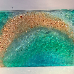 アートパネル  なも無い島　ムーンビーチエメラルドの海　波紋の穏やかな海　タイプE 16枚目の画像