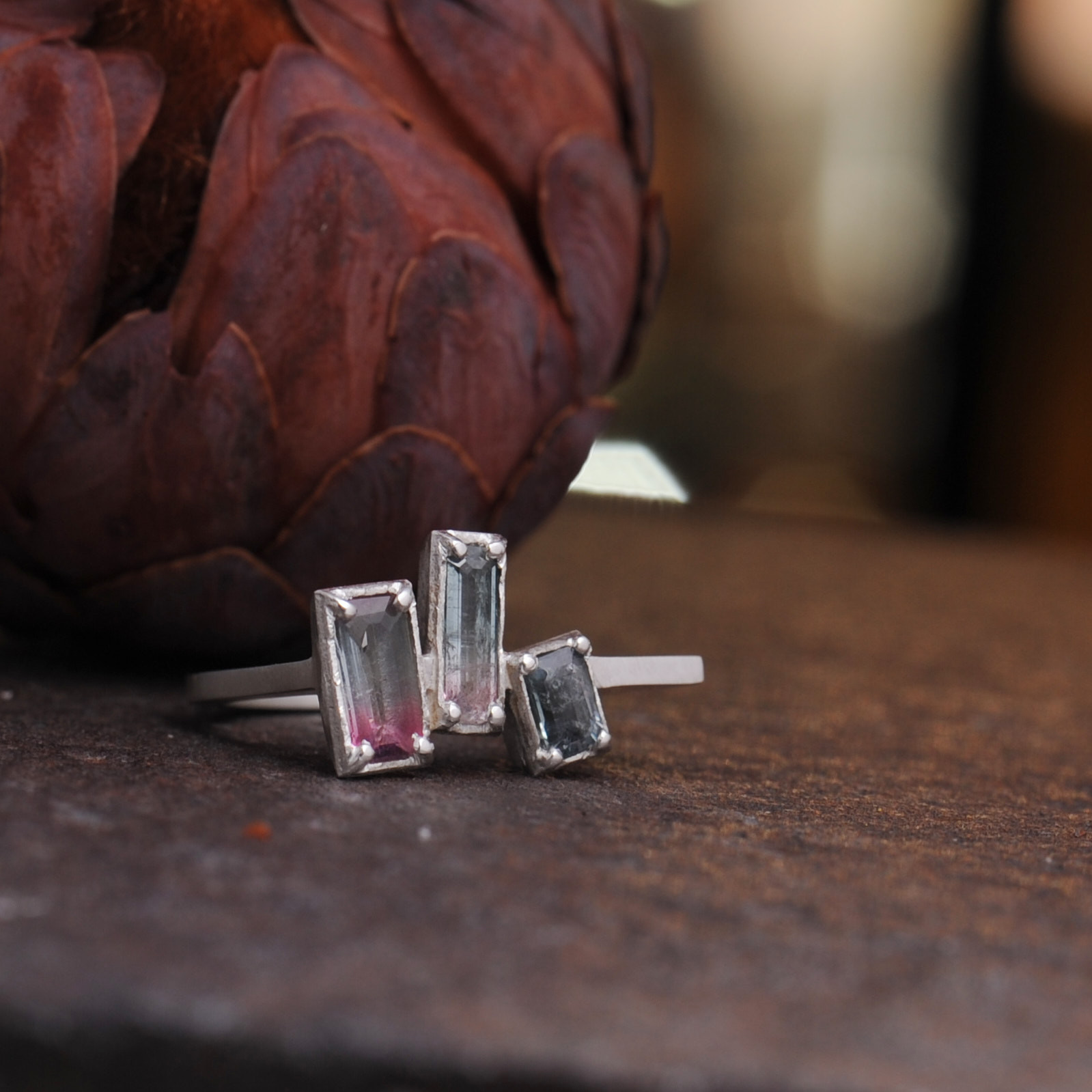 Stone Layout －Bi-color Tourmaline－