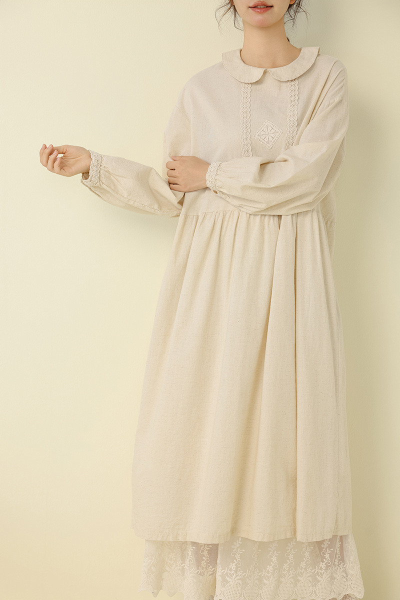 刺繍付き アート風 ルーズフィット スリム効果 レースプリント ミッドレングススカーフ    25秋新作&09