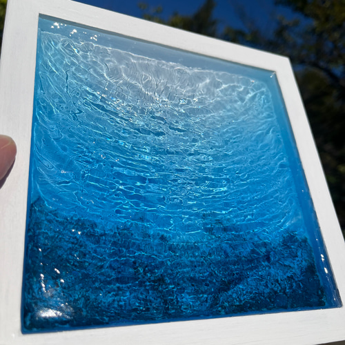 レジンアートパネル「光ｰno.3」 その他アート mintakan_kougetu