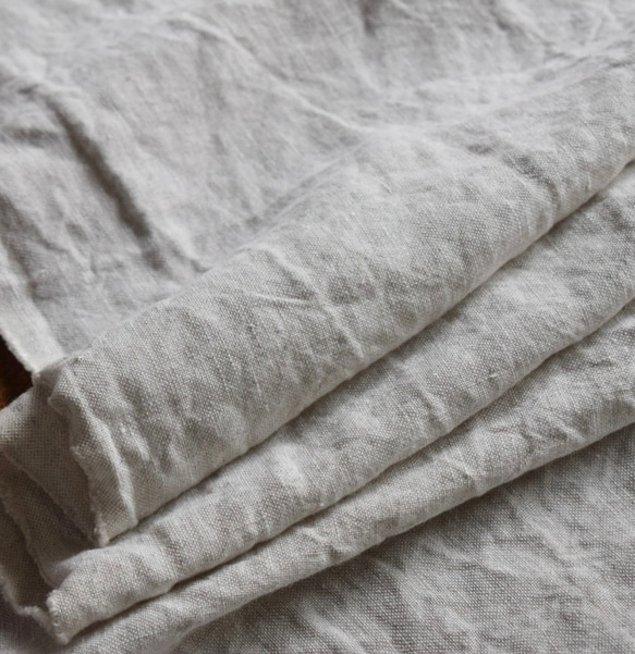 【2m以上専用ページ】 遠州織物 普通地 [リネン100%] 平織り 25番 生地 ナチュラル 5枚目の画像