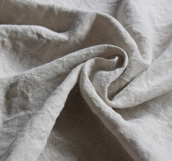 【2m以上専用ページ】 遠州織物 普通地 [リネン100%] 平織り 25番 生地 ナチュラル 2枚目の画像