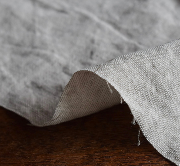 【2m以上専用ページ】 遠州織物 普通地 [リネン100%] 平織り 25番 生地 ナチュラル 3枚目の画像