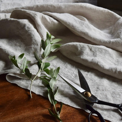 【2m以上専用ページ】 遠州織物 普通地 [リネン100%] 平織り 25番 生地 ナチュラル 6枚目の画像