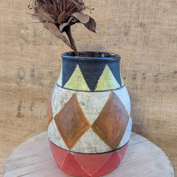 縄文土器のような花器 一輪挿し・花瓶・花器 Tomo's pottery 通販