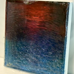 品販売　Yuji hamamura現画アートパネル  （暁の海）NO.39  ジャケットサイズ 7枚目の画像