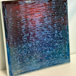 品販売　Yuji hamamura現画アートパネル  （暁の海）NO.39  ジャケットサイズ 6枚目の画像