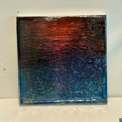 品販売　Yuji hamamura現画アートパネル  （暁の海）NO.39  ジャケットサイズ 3枚目の画像