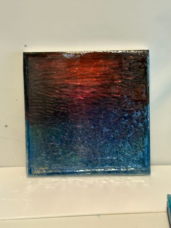 品販売　Yuji hamamura現画アートパネル  （暁の海）NO.39  ジャケットサイズ 3枚目の画像