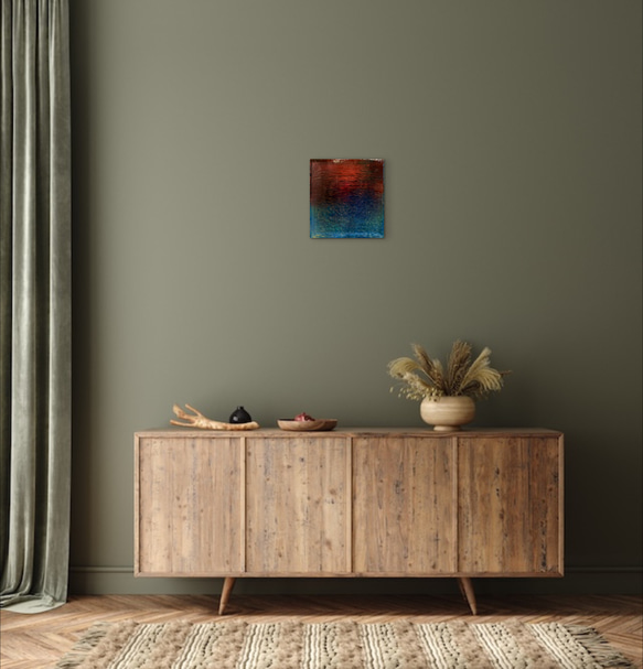 品販売　Yuji hamamura現画アートパネル  （暁の海）NO.39  ジャケットサイズ 4枚目の画像