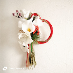 【マキ】2025年お正月飾り ✼ しめ縄✼ ループリボン・パール付き ベイマックス＆モチ しめ飾り NEW YEAR BAYMAX 2025 お正月 しめ縄