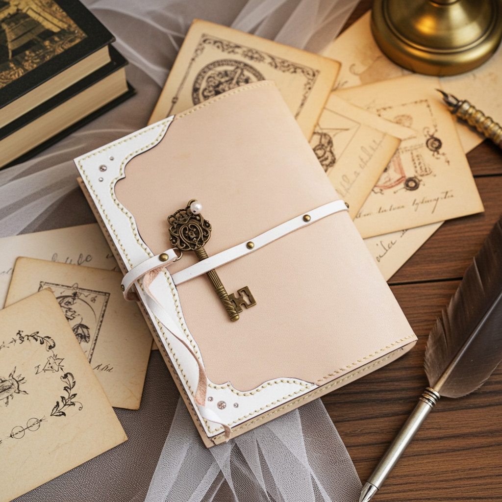 オトナ乙女☆本革ブックカバー(文庫本～単行本)