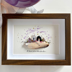 それぞれの色3 シーグラス／天然石／フレームアート／壁掛け