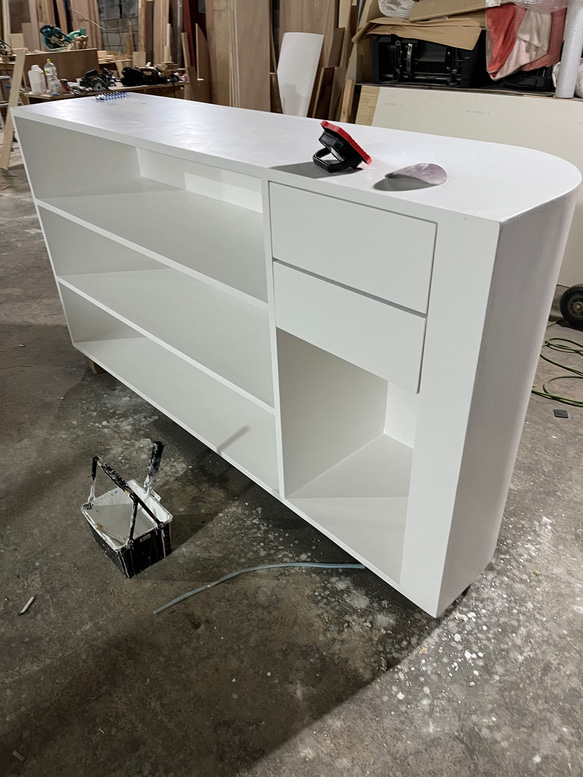 ワイド　180   アールカウンター　レジカウンター　受付カウンター 5枚目の画像