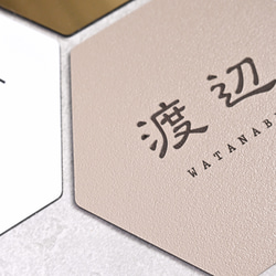 戶外適用 * 六角形銘牌 | 也適用於沙龍和商店 * 壓克力材質 / 可選設計 第7張的照片
