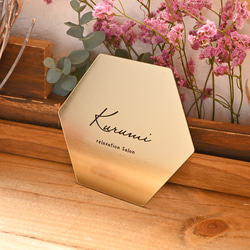 戶外適用 * 六角形銘牌 | 也適用於沙龍和商店 * 壓克力材質 / 可選設計 第8張的照片