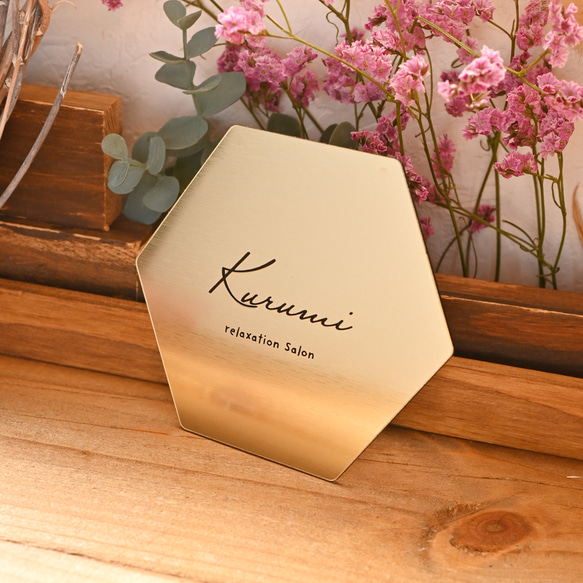 戶外適用 * 六角形銘牌 | 也適用於沙龍和商店 * 壓克力材質 / 可選設計 第8張的照片