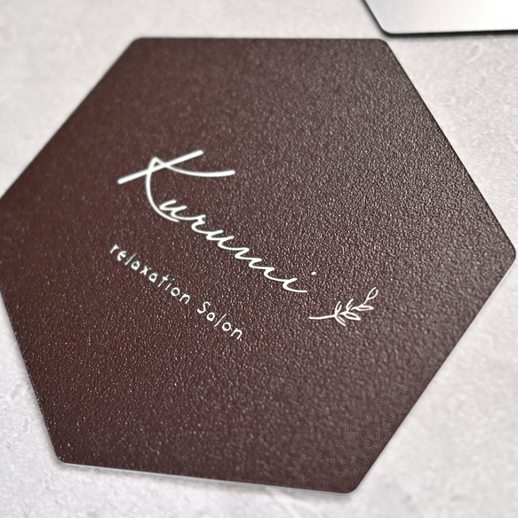 戶外適用 * 六角形銘牌 | 也適用於沙龍和商店 * 壓克力材質 / 可選設計 第6張的照片