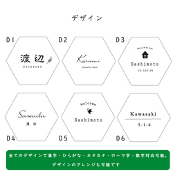 戶外適用 * 六角形銘牌 | 也適用於沙龍和商店 * 壓克力材質 / 可選設計 第14張的照片