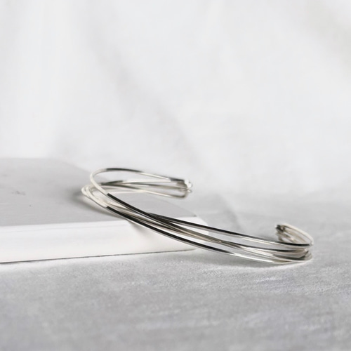 silver925 diagonal bangle バングル 4連 バングル・リストバンド f