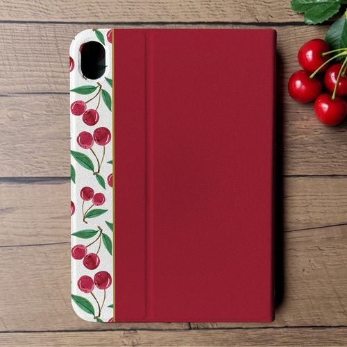 チェリーのiPadケース（レッド） さくらんぼ ipadケース タブレット