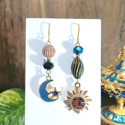 太陽と月 ピアス のおすすめ人気通販 検索結果｜Creema(クリーマ