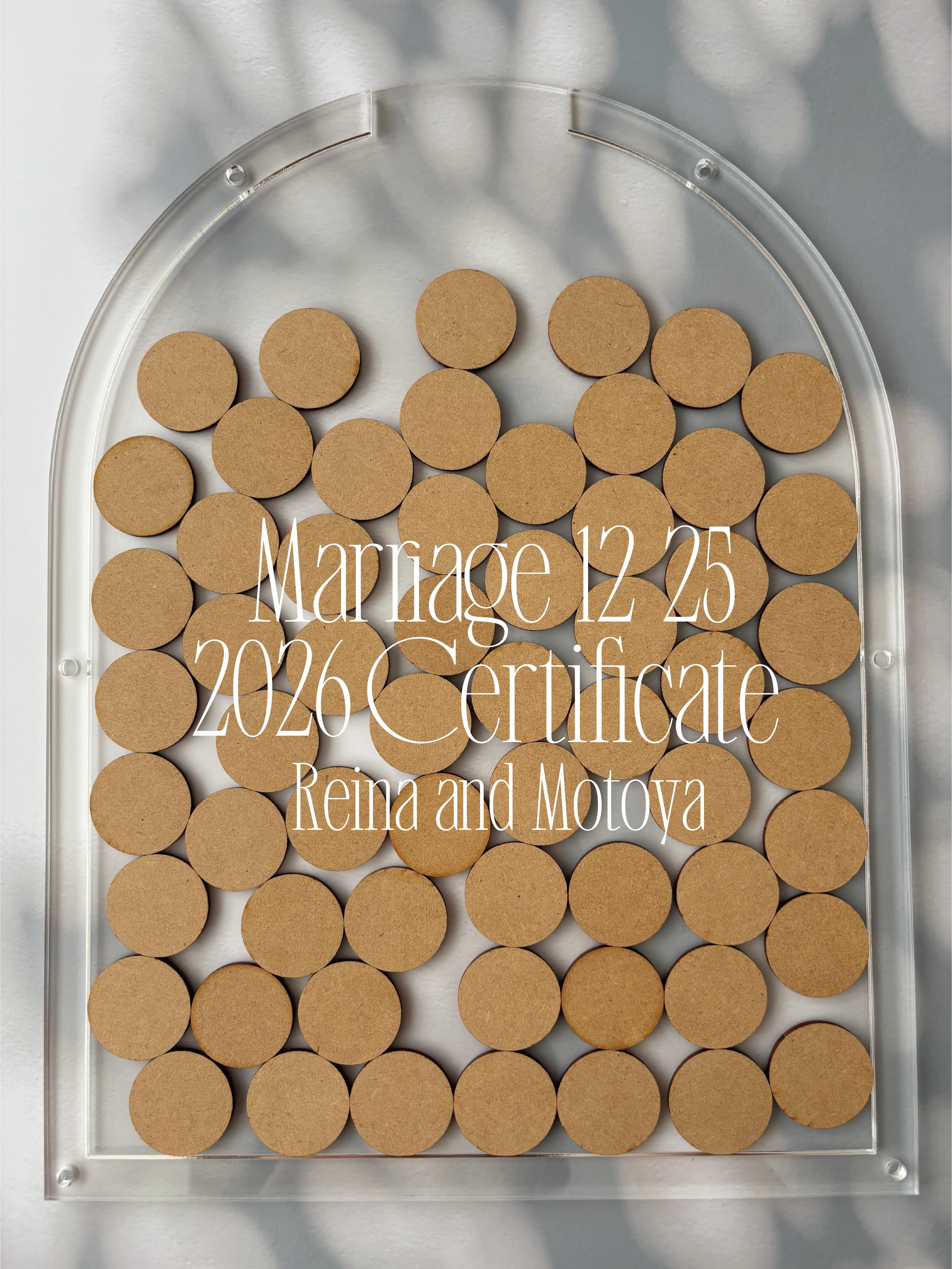 シンプルドロップス　結婚証明書　ゲスト参加型