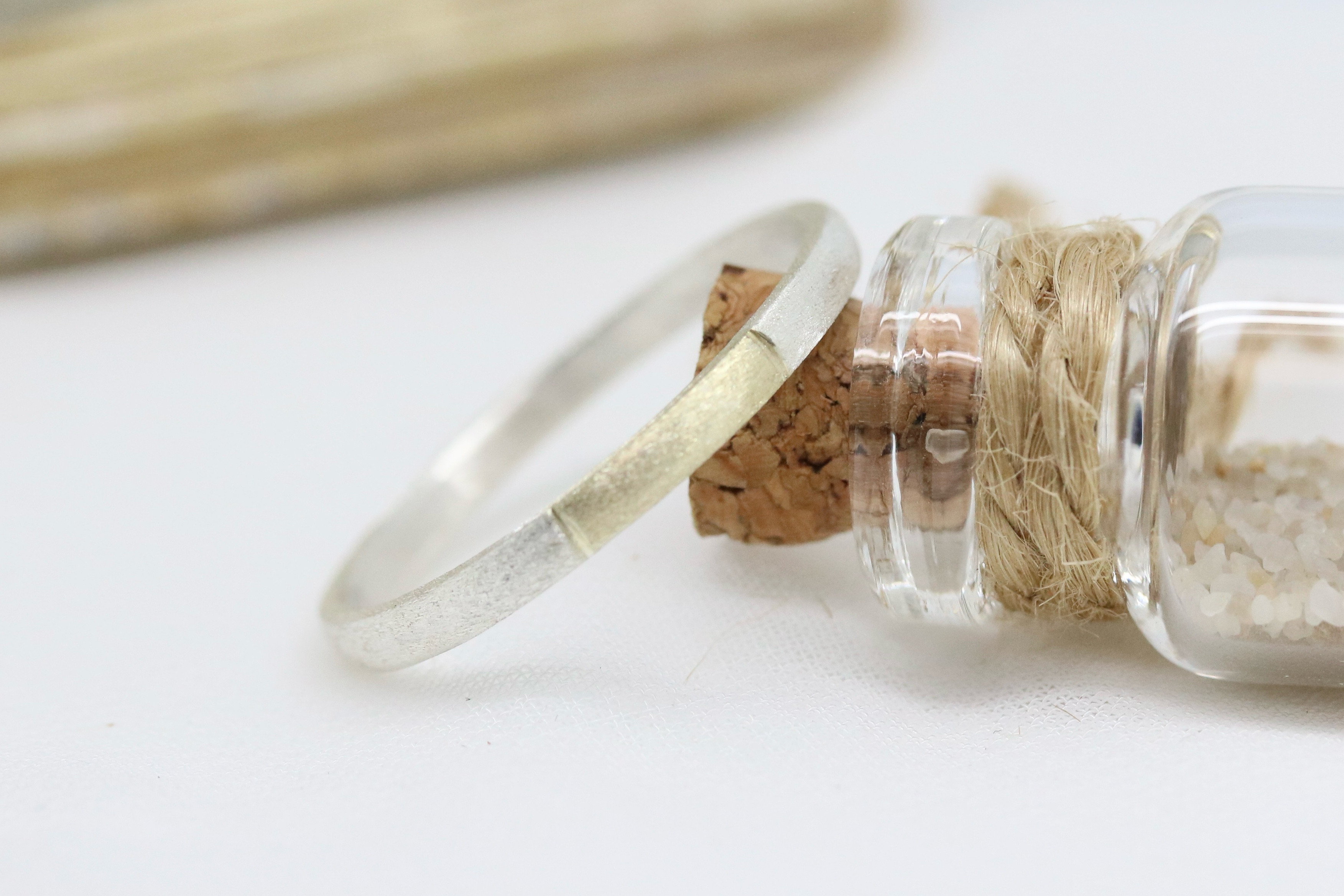 コンビリング【チョコ】遺骨リング 遺骨ジュエリー メモリアルリング メモリアルジュエリー 手元供養 完全防水 シルバー