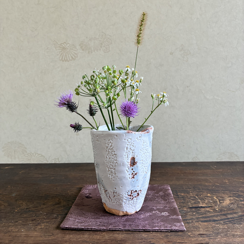 白い花器 ミニ花入 ミニ花瓶 ミニ花器 花器 フラワーベース 一輪挿し