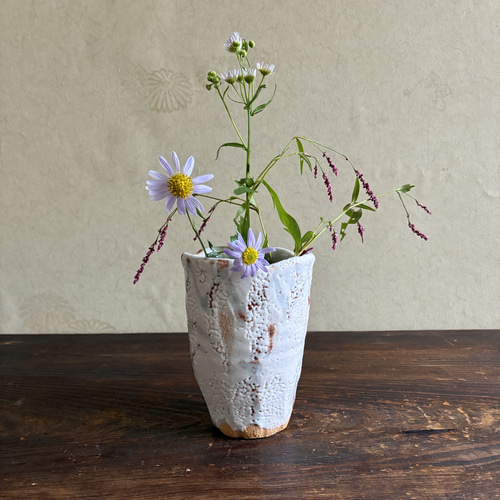 白い花器 ミニ花入 ミニ花瓶 ミニ花器 花器 フラワーベース 一輪挿し