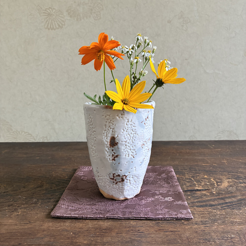 白い花器 ミニ花入 ミニ花瓶 ミニ花器 花器 フラワーベース 一輪挿し