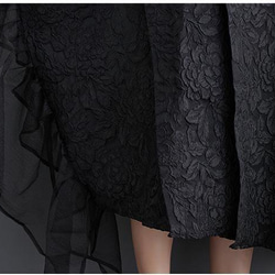 大きいサイズ レディース ロング　ワンピース　春夏　 秋　新品　ブラック 10枚目の画像