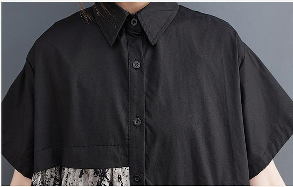 大きいサイズ レディース ロング　ワンピース　春夏 秋 新品 半袖 4枚目の画像