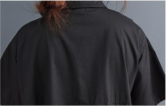 大きいサイズ レディース ロング　ワンピース　春夏 秋 新品 半袖 5枚目の画像